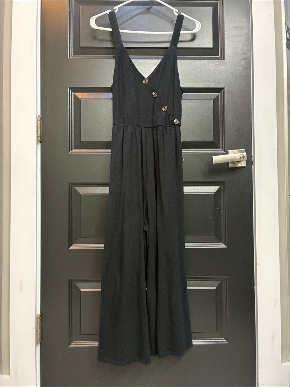 American Eagle Outfitters Black Wide-Leg Jumpsuit